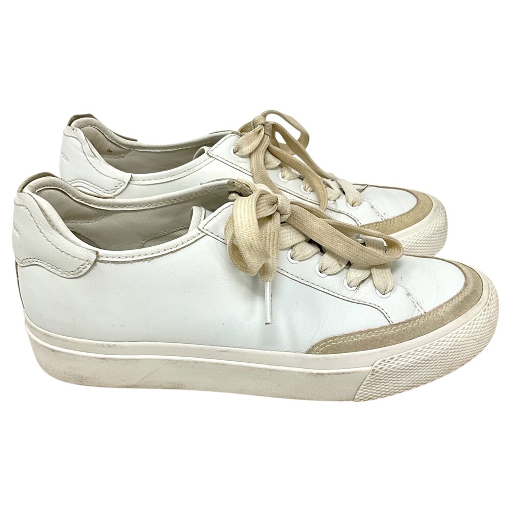 rag & bone Army Low Sneakers White EUR Size 38 US 8 Casual Lace Up Leather - Picture 5 of 12